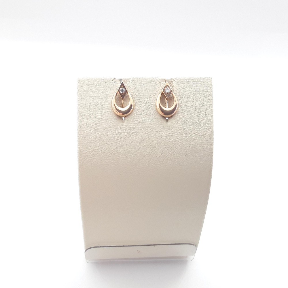 Серьги из красного золота 585 пробы