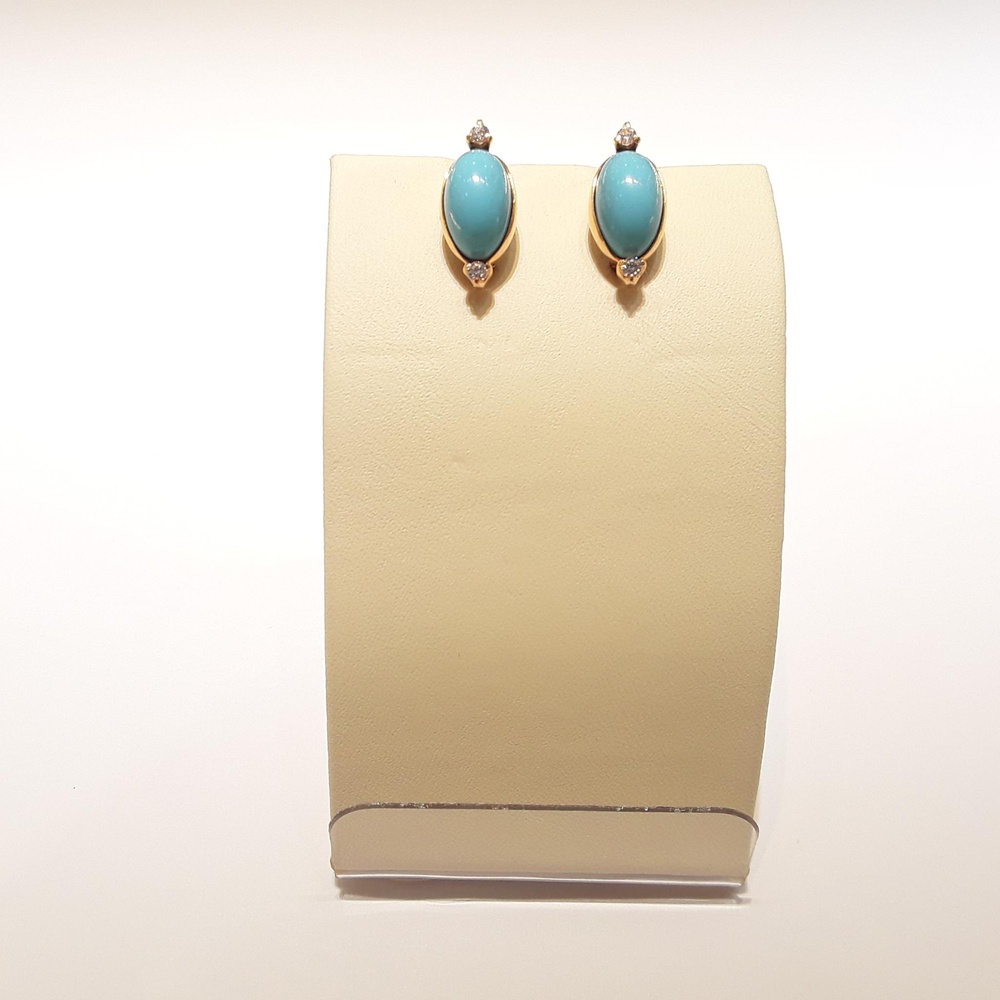 Серьги из красного золота 585 пробы