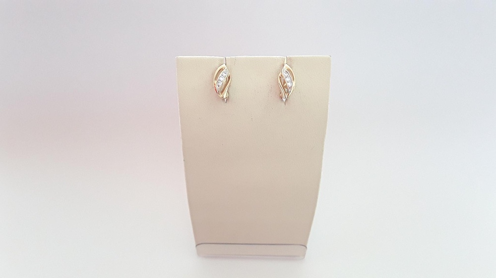 Серьги из красного золота 585 пробы