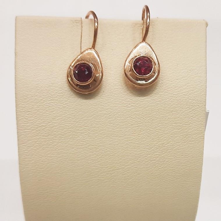Серьги из красного золота 583 пробы