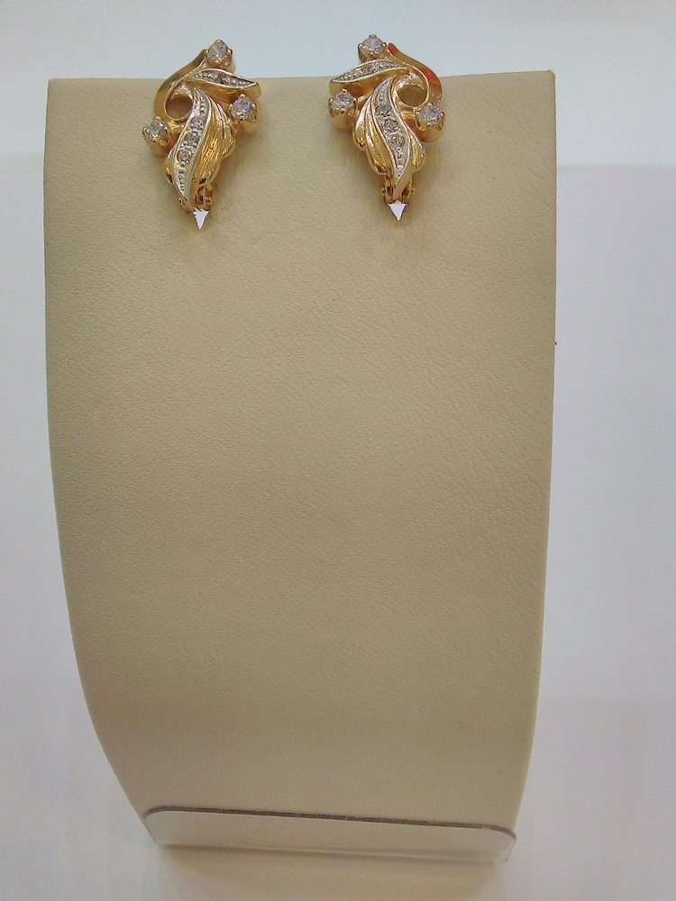 Серьги из красного золота 585 пробы