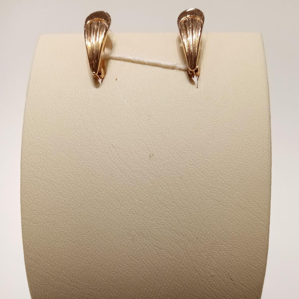 Серьги из красного золота 585 пробы