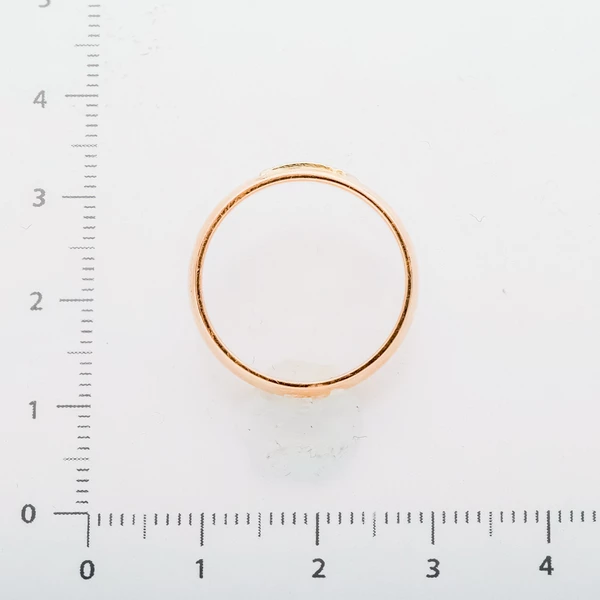 Кольцо с бриллиантом из красного золота 583 пробы 3