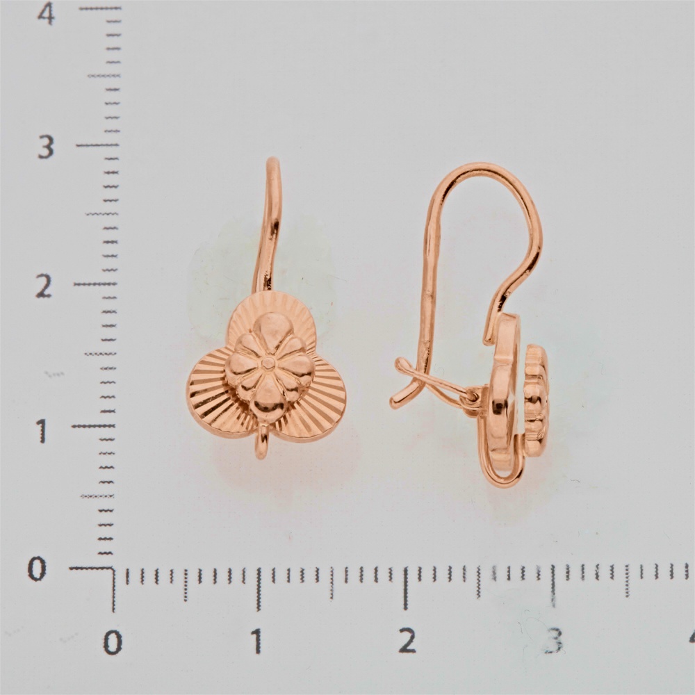Серьги из красного золота 583 пробы