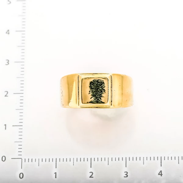 Кольцо из желтого золота 750 пробы 2