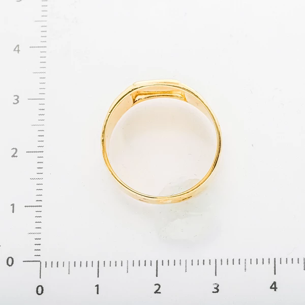 Кольцо из желтого золота 750 пробы 3