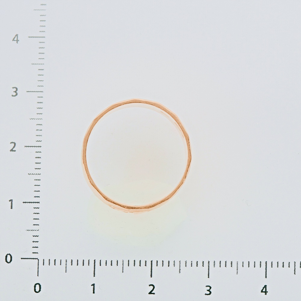 Кольцо обручальное из красного золота 583 пробы