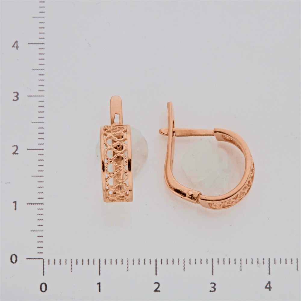 Серьги из красного золота 583 пробы