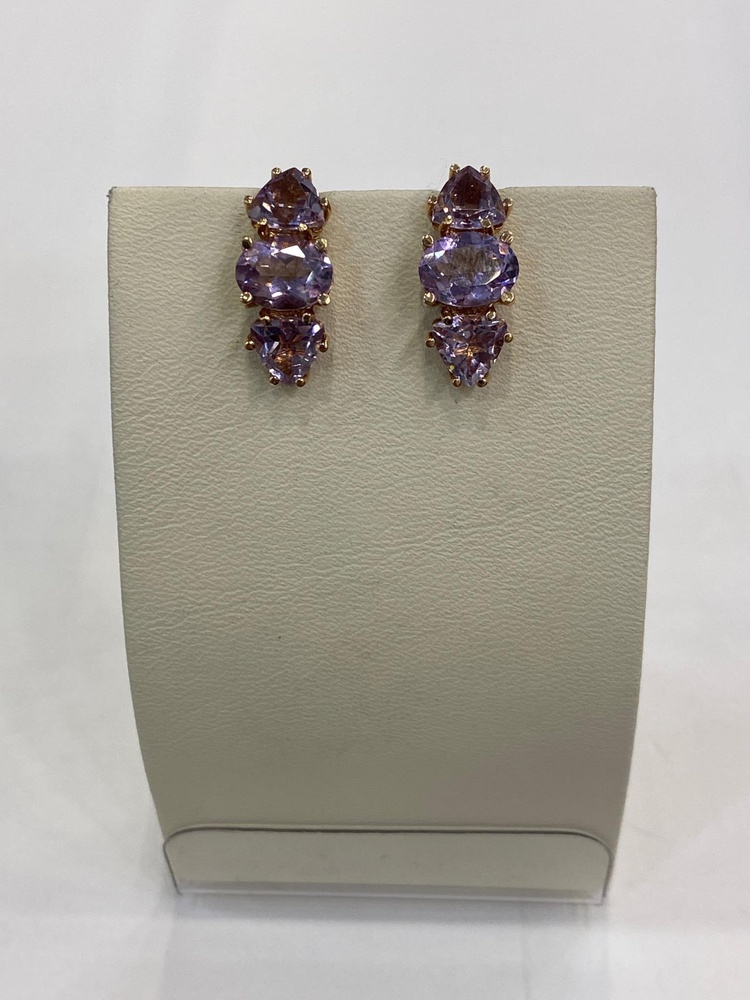 Серьги из красного золота 585 пробы
