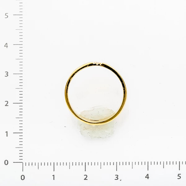 Кольцо с бриллиантом из желтого золота 500 пробы 3