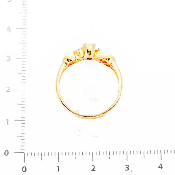 Кольцо с рубином из желтого золота 585 пробы 3