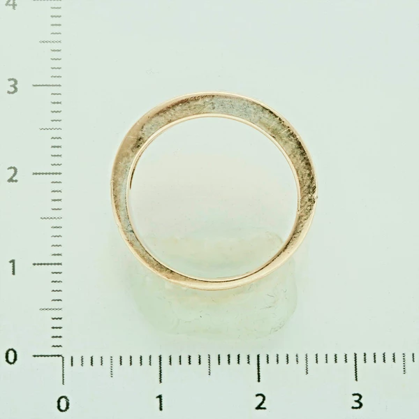 Кольцо с фианитом из белого золота 750 пробы 3