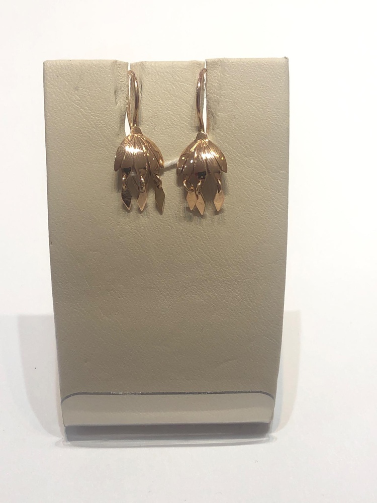 Серьги из красного золота 583 пробы