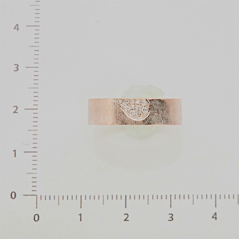 Кольцо обручальное с бриллиантом из белого золота 500 пробы