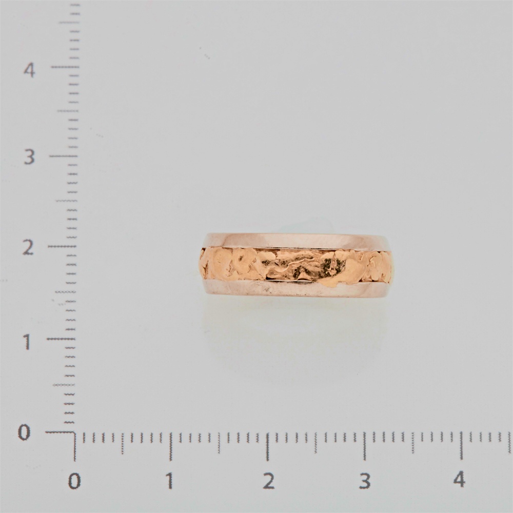 Кольцо обручальное из комбинированного золота 585 пробы
