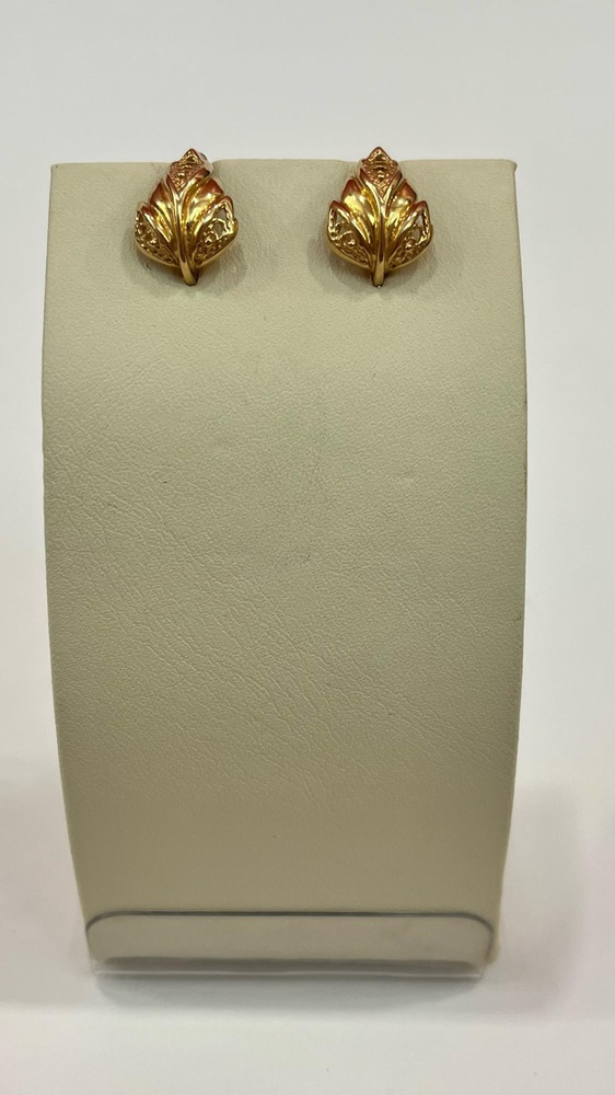 Серьги из красного золота 585 пробы