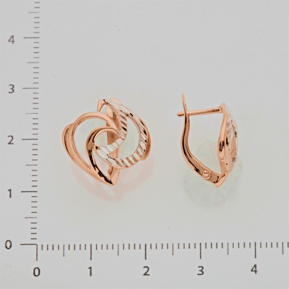 Серьги из красного золота 585 пробы