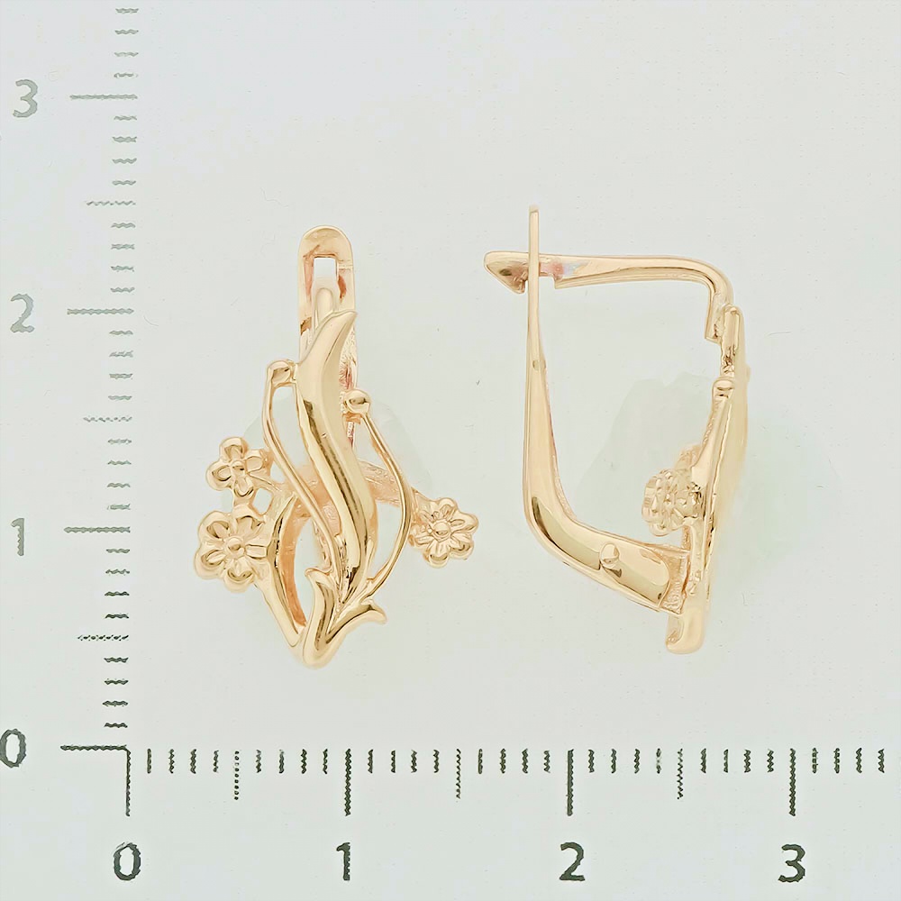 Серьги из красного золота 583 пробы