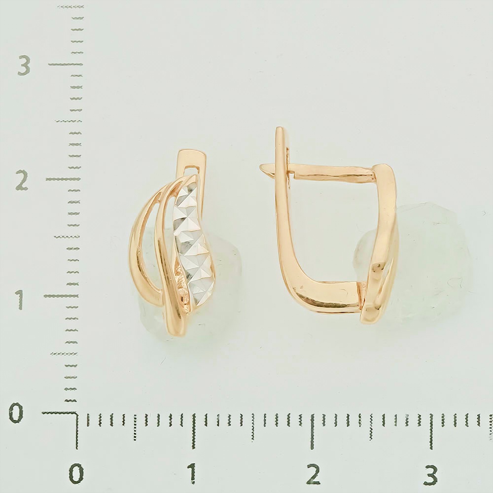 Серьги из красного золота 585 пробы