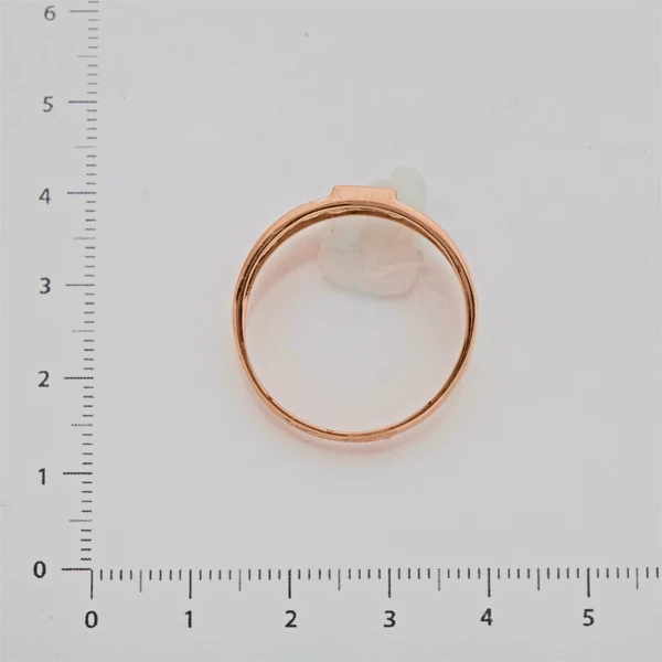 Кольцо с недрагоценной вставкой из красного золота 585 пробы 3