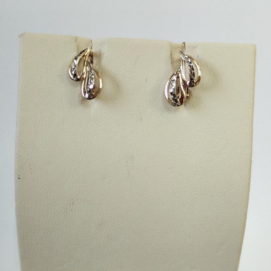 Серьги из красного золота 585 пробы