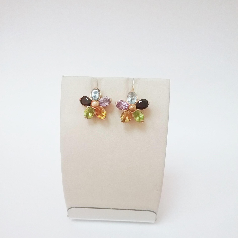 Серьги из красного золота 585 пробы
