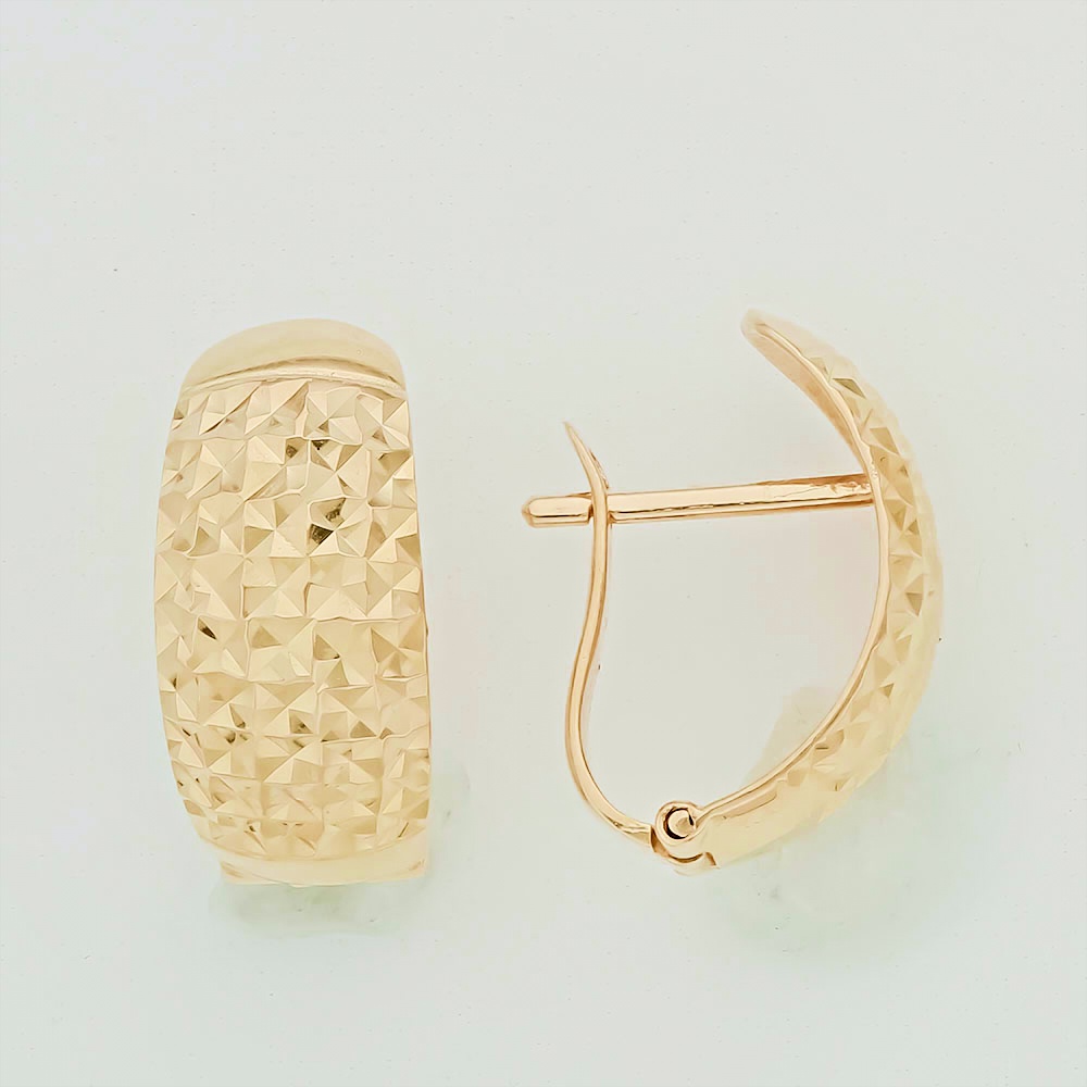 Серьги из красного золота 585 пробы