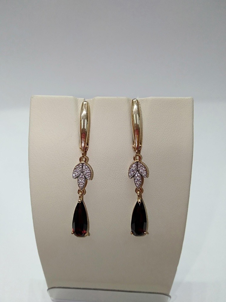 Серьги из красного золота 585 пробы