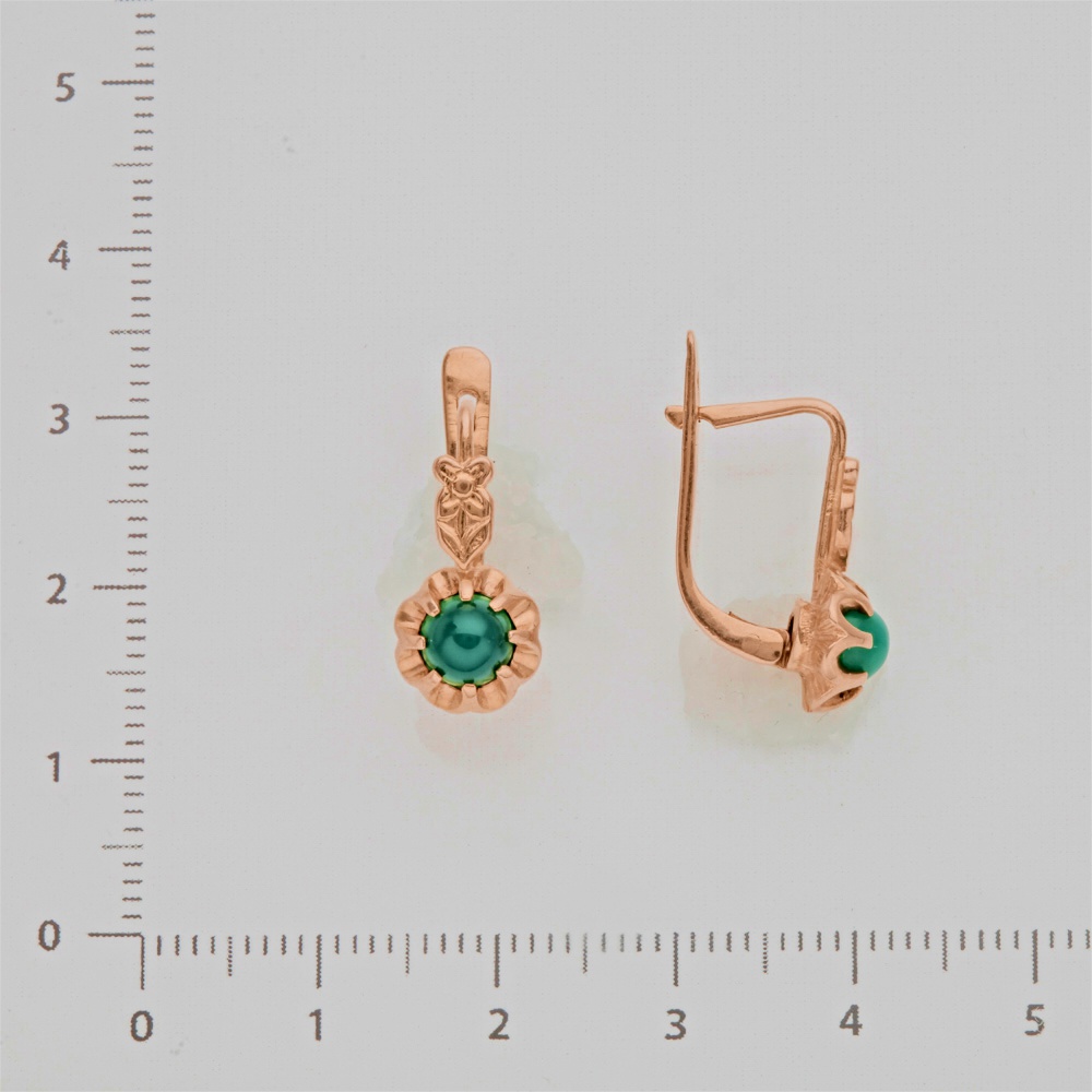 Серьги из красного золота 583 пробы