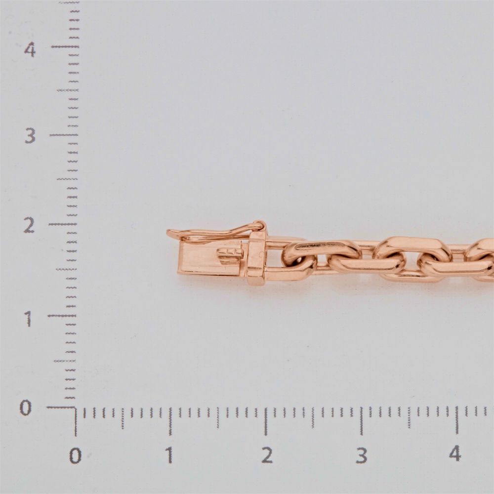 Цепь якорь из красного золота 585 пробы