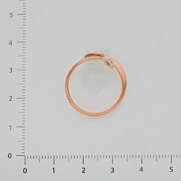 Кольцо с бриллиантом из красного золота 583 пробы 3