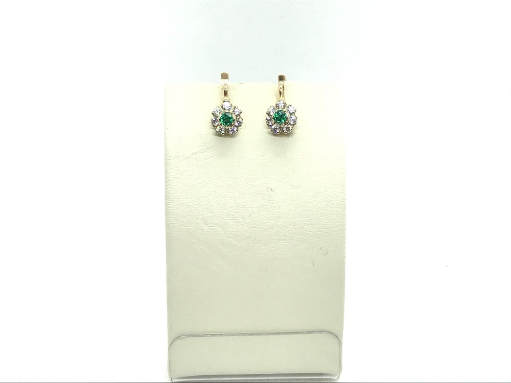 Серьги из красного золота 585 пробы