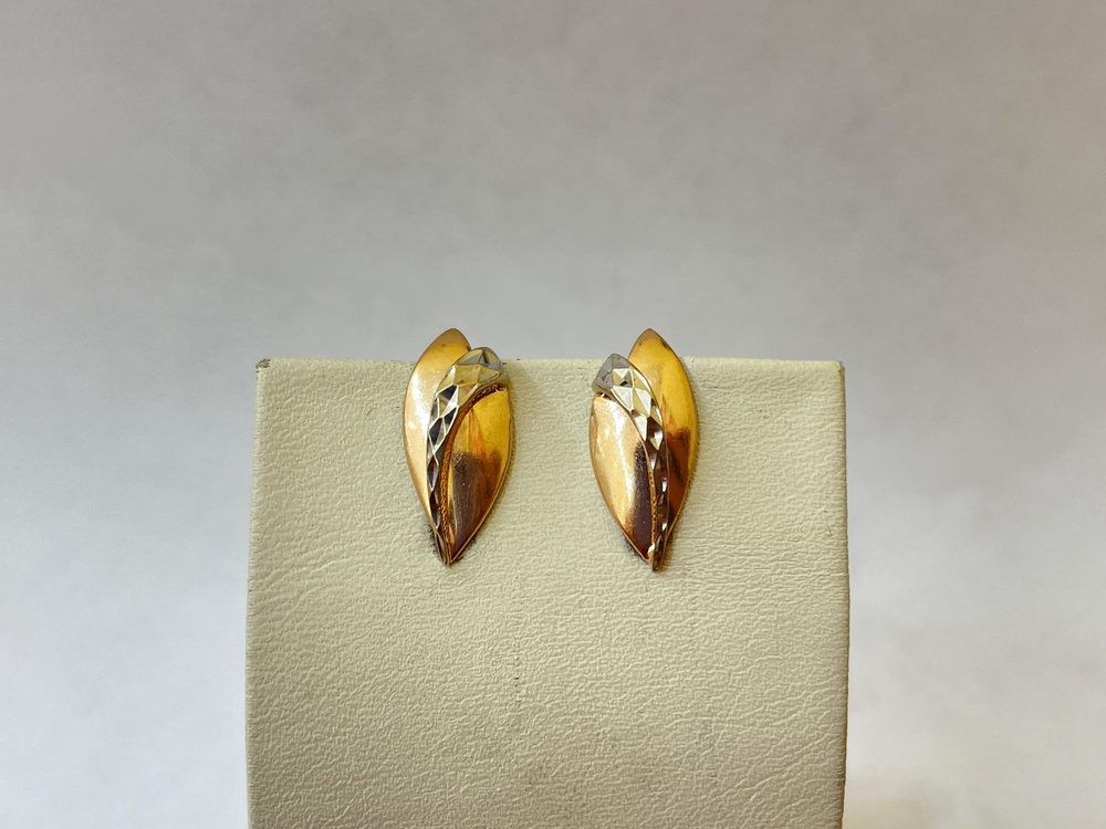 Серьги из красного золота 585 пробы
