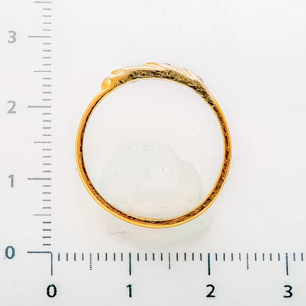 Кольцо с бриллиантом из желтого золота 750 пробы 3