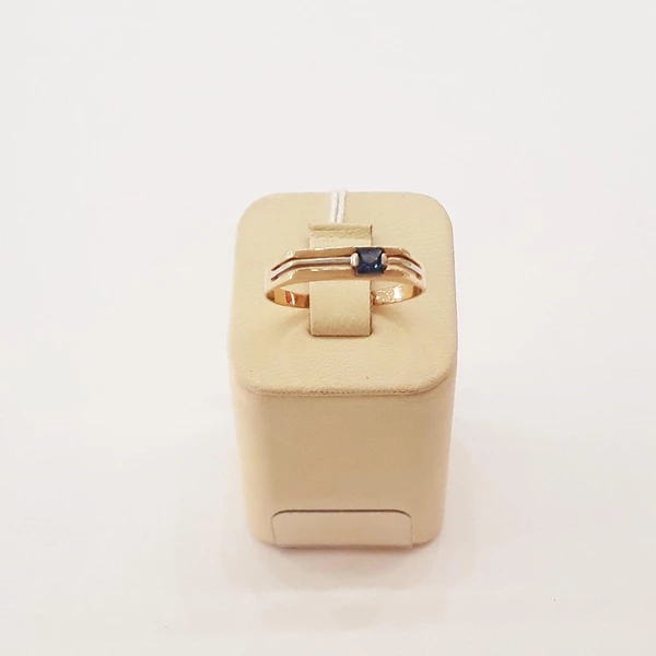 Кольцо с сапфиром из красного золота 585 пробы