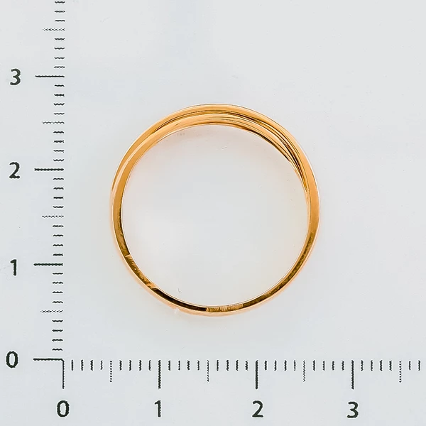 Кольцо из красного золота 750 пробы