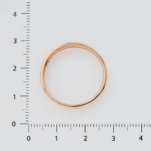Кольцо обручальное с бриллиантом из желтого золота 585 пробы